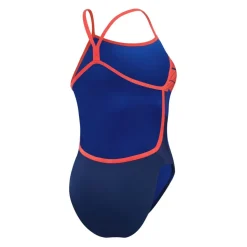Speedo Womens Placement Digital Vback in Blue
