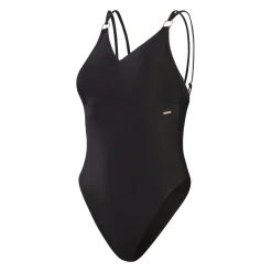Speedo Womens Shaping Strappy 1 Piece in Black