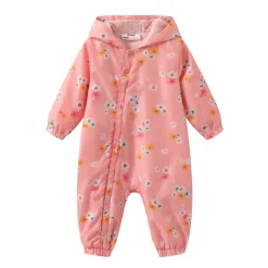 Star Floral Onesie in Pink