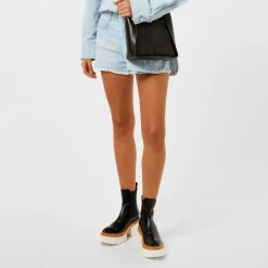 Stella McCartney Logo Denim Shorts in Blue
