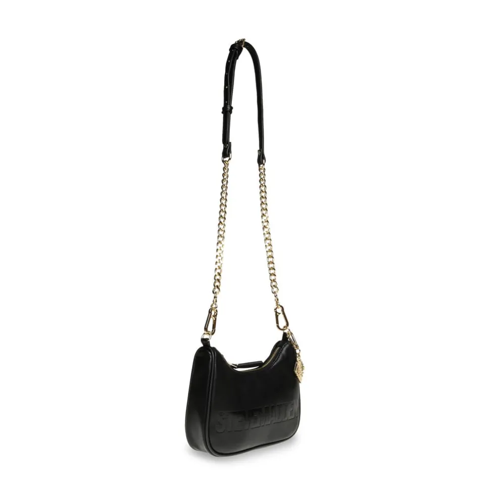 Steve Madden Bprime Shoulder Bag in Black Gold