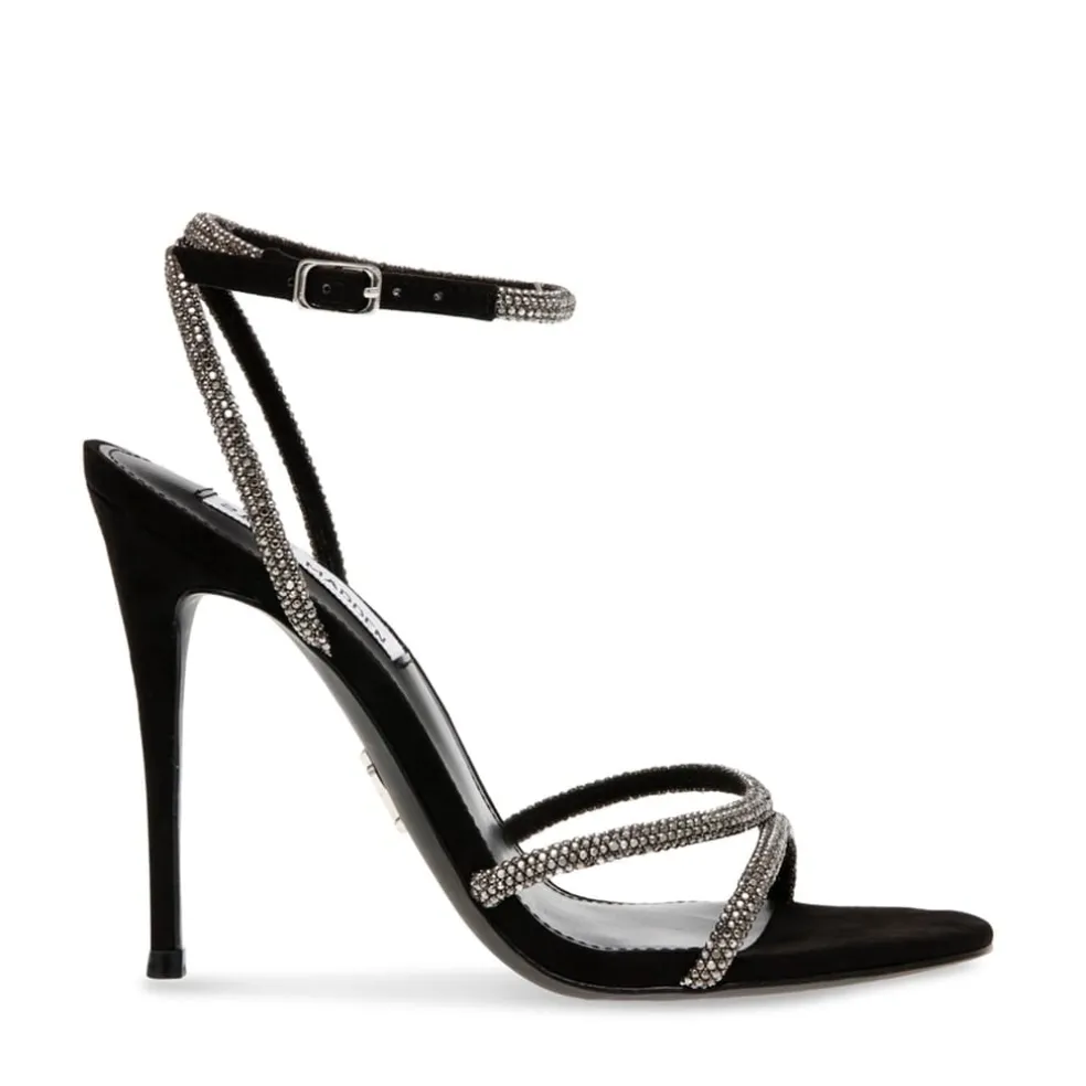 Steve Madden Bryanna Stiletto High Heel Sandals in Black