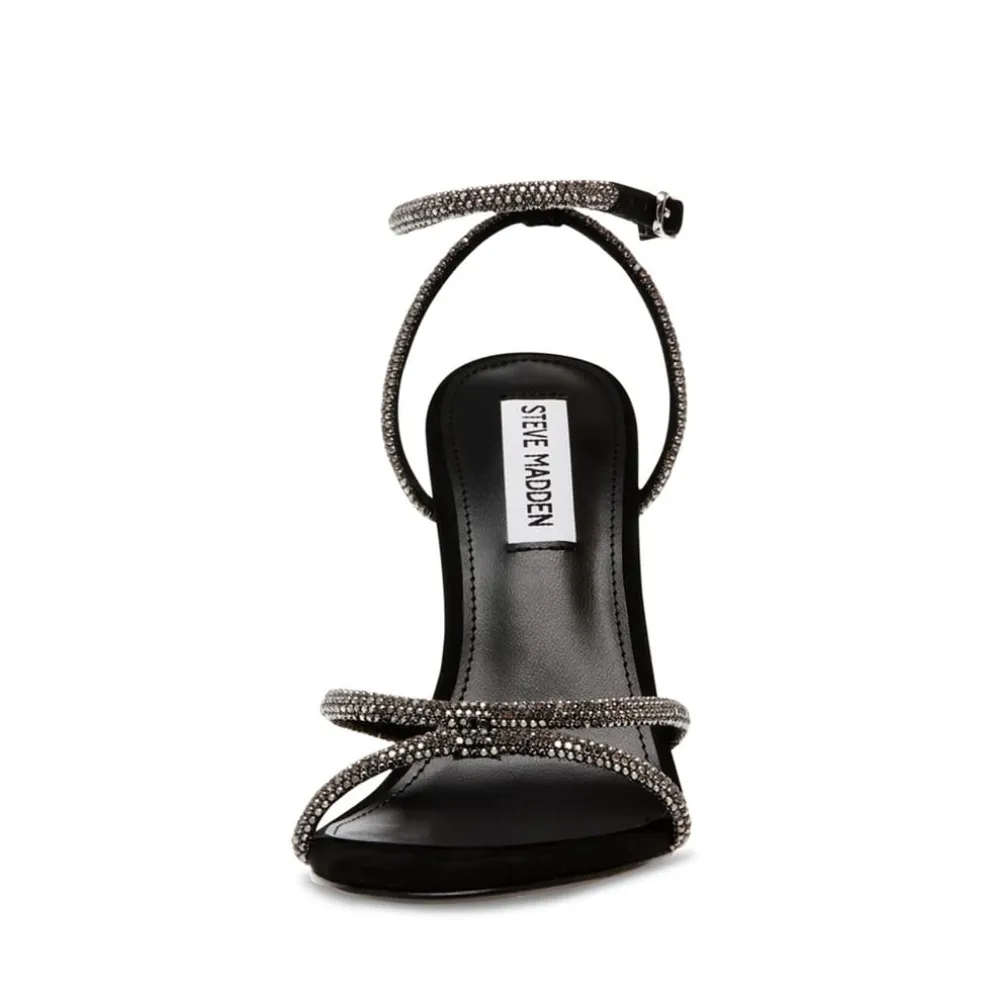 Steve Madden Bryanna Stiletto High Heel Sandals in Black