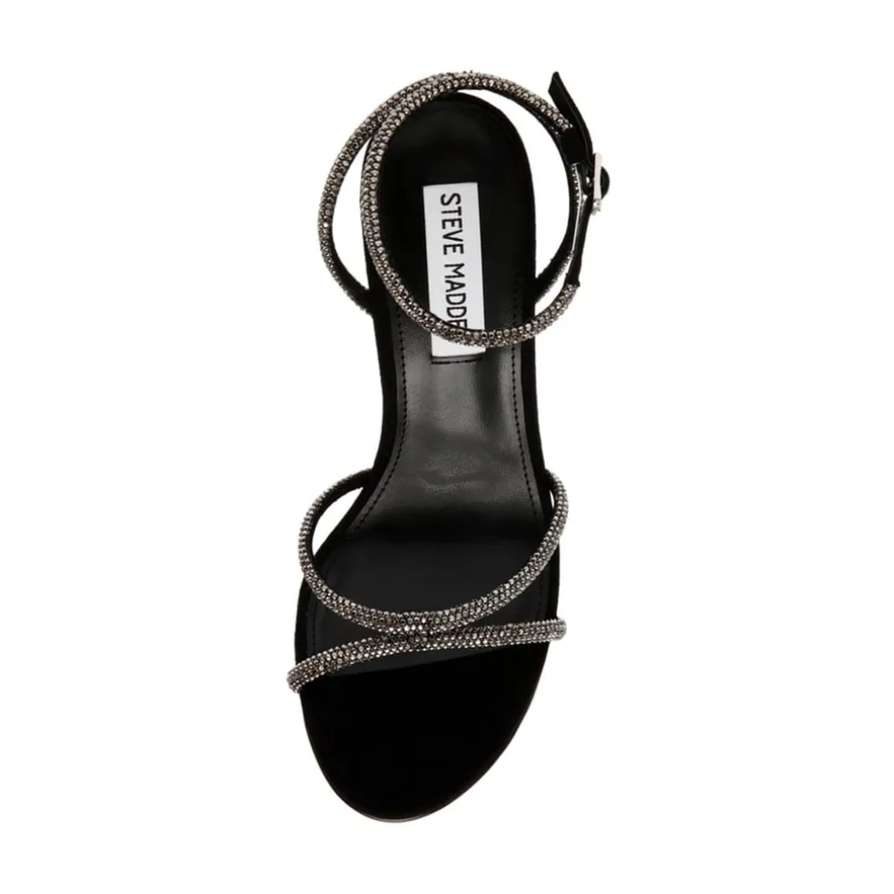Steve Madden Bryanna Stiletto High Heel Sandals in Black
