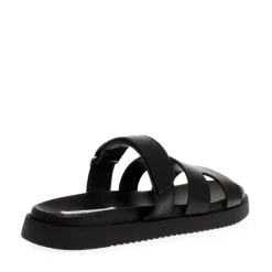 Steve Madden Madden Missilee Flatform Slide Sandals in Black