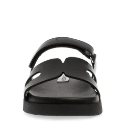 Steve Madden Madden Missilee Flatform Slide Sandals in Black
