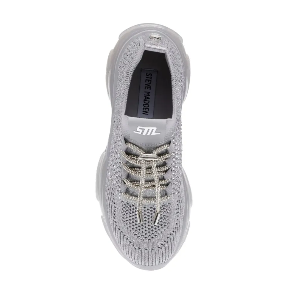 Steve Madden Meter Trainers in Silver