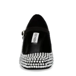 Steve Madden Pep Talk Block Heel Mary Janes in Silver