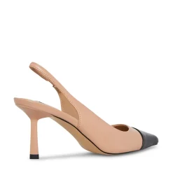 Steve Madden Slingback Kitten Heels in Brown