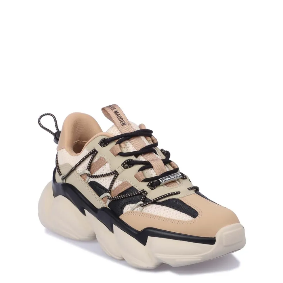Steve Madden Spectator Trainers in Khaki