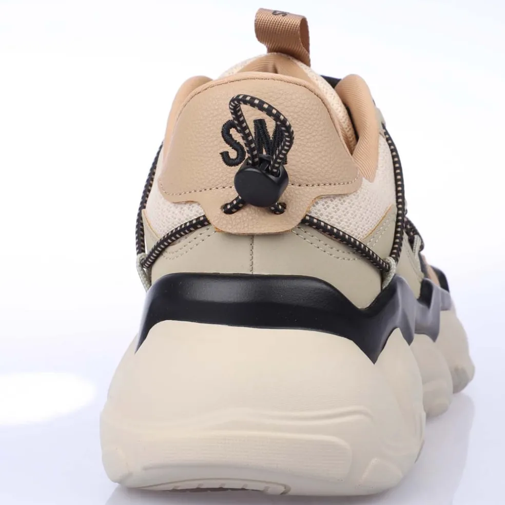 Steve Madden Spectator Trainers in Khaki