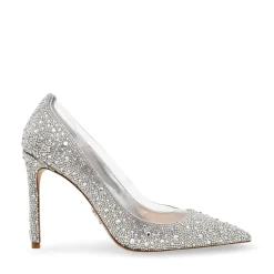 Steve Madden Up Stiletto Heels in Silver