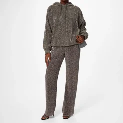 Stine Goya Jesper Sequin Hooded Sweatshirt in Pink