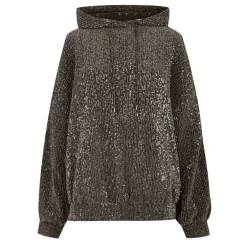 Stine Goya Jesper Sequin Hooded Sweatshirt in Pink