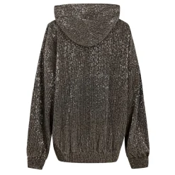 Stine Goya Jesper Sequin Hooded Sweatshirt in Pink
