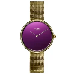 Storm Plated Stainless Steel Fashion Analogue Watch in Gold