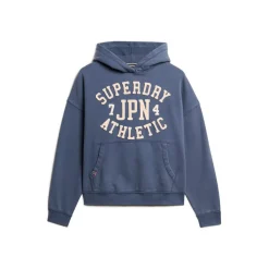 Superdry Hooded Relaxed Fit Sweatshirt in Blue