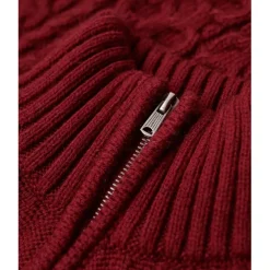 Superdry Jacob Regular Fit Crew Neck Sweater in Red