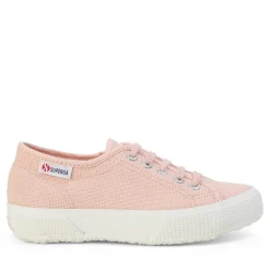 Superga Canvas Low Top Flatform Sneakers in Pink