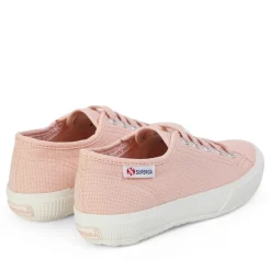 Superga Canvas Low Top Flatform Sneakers in Pink