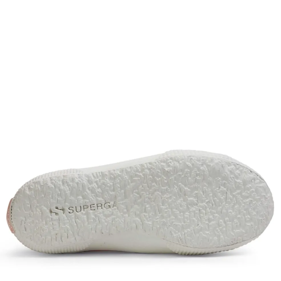 Superga Canvas Low Top Flatform Sneakers in Pink