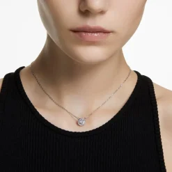 Swarovski Pavé Pendant in Silver