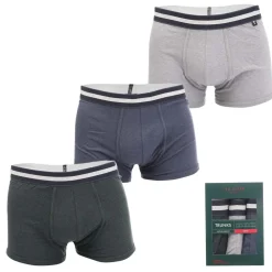 Ted Baker 3 Pack of Cotton Trunks in Denim
