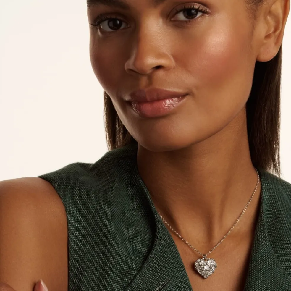 Ted Baker Cherish Necklc in Silver