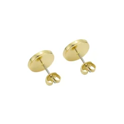 Ted Baker Crystal Button Stud Earrings in Gold