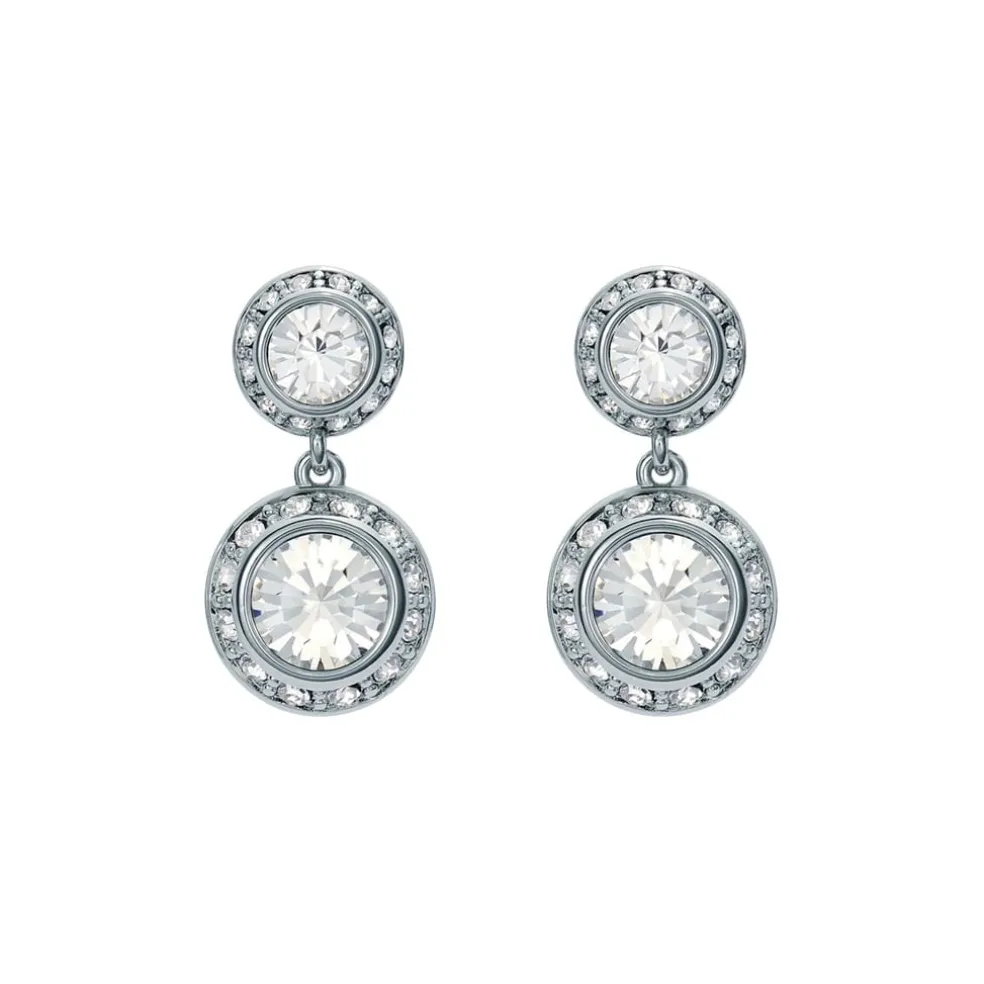 Ted Baker Crystal Drop Earrings in Silver
