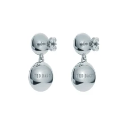 Ted Baker Crystal Drop Earrings in Silver