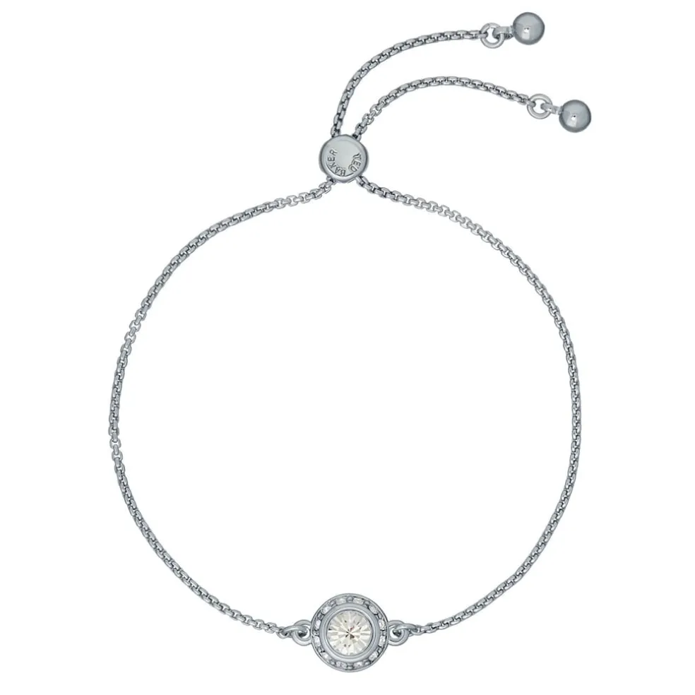 Ted Baker Cubic Zirconia Crystal Chain Bracelet in Silver