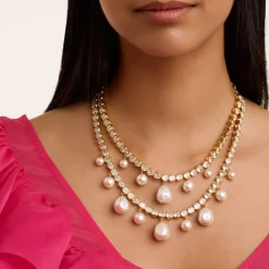 Ted Baker Divinaa Necklc in Gold