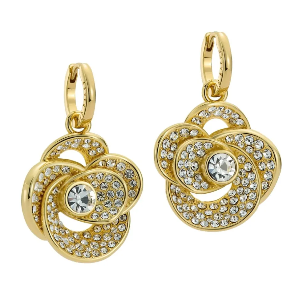 Ted Baker Flornc Earngs in Gold