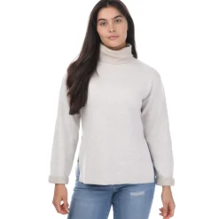 Ted Baker Lidyaa Relaxed Fit Funnel Neck Jumper in Natural