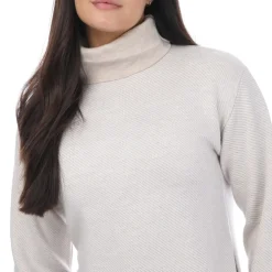 Ted Baker Lidyaa Relaxed Fit Funnel Neck Jumper in Natural