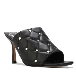 Ted Baker Majji Quilted Heeled Mules in Black