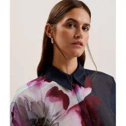 Ted Baker Orrin Long Sleeve Shirt in Blue