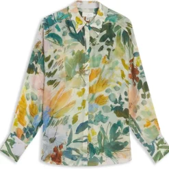 Ted Baker Piccola Long Sleeve Relaxed Fit Shirt in White