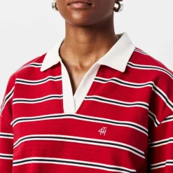 4th and Reckless Alicia Polo Shirt in Red
