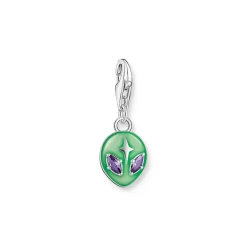 Thomas Sabo Alien Charm Pendant in Green