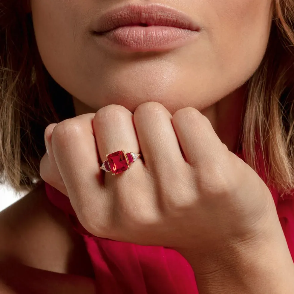 Thomas Sabo Colourful Stones Ring in Multi colour