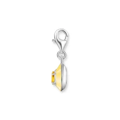 Thomas Sabo Drop Charm Pendant in Silver Orange