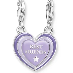 Thomas Sabo Friends Charm Sterling Silver Charm in White