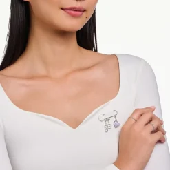 Thomas Sabo Friends Charm Sterling Silver Charm in White