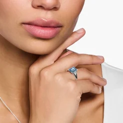 Thomas Sabo Ring with Stones in Silver blue