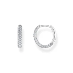 Thomas Sabo Sabo Pave Hoop in Silver