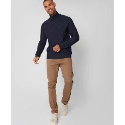 Threadbare Ayres Turtleneck Regular Fit Sweater in Blue