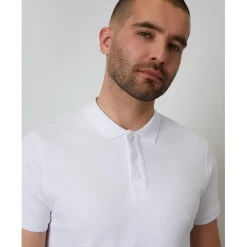 Threadbare Caswell Polo Regular Fit Short Sleeve Shirt in White