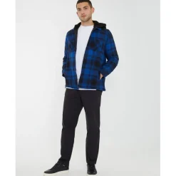 Threadbare Hooded Regular Fit Sweatshirt in Blue